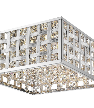Plafoniera LED LUXGRID, 20W, 3000K, crom