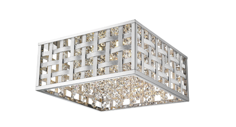Plafoniera LED LUXGRID, 20W, 3000K, crom