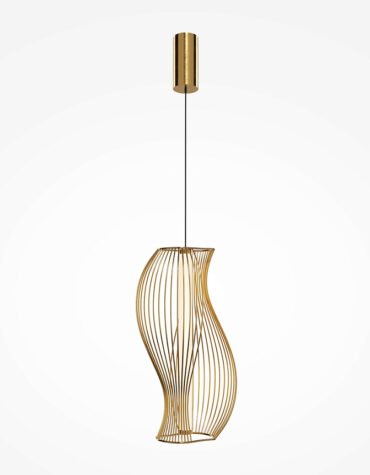 Shadows of Gold - Pendul LED sculptural