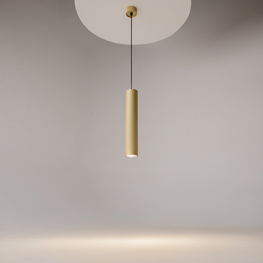 Pendul LED Arhitectural Artisan - Slim Silhouette Matte Gold - imagine 2
