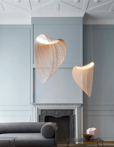 Aura Wave - Lusta pendul design organic, stil Scandinav Modern / Japandi Crenetic