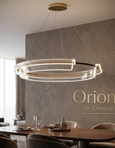 Lustră LED ORION CRENETIC – Minimalist Halo cu Tehnologie CRI 90
