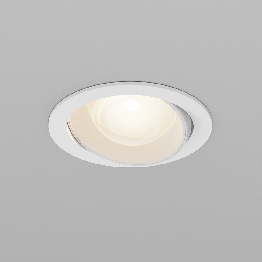 Spot LED încastrat Lens Series - Design minimalist, alb mat