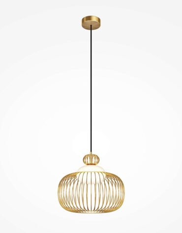 Levitation Gold Sphere - Pendul Arhitectural ∅345mm