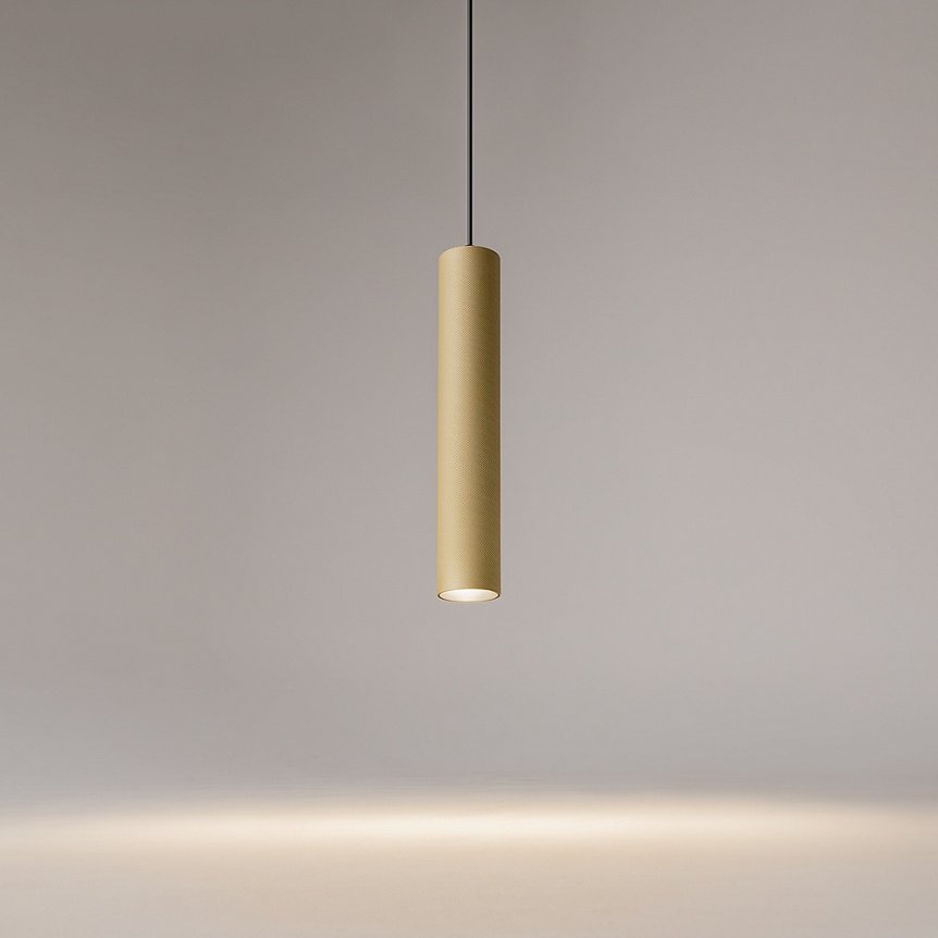 Pendul LED Arhitectural Artisan - Slim Silhouette Matte Gold - imagine 8