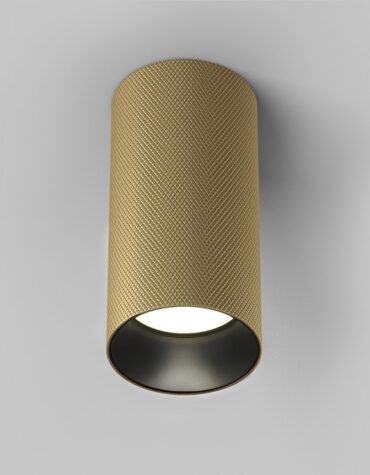 Focus Diamond Brushed Gold - Cilindru Arhitectural , Spot Aplicat