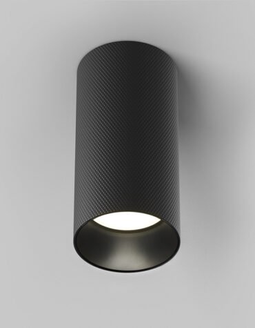 Focus Diamond Black - Cilindru Arhitectural , Spot Aplicat Negru